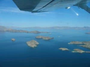 Pilot Jobs Baja Midriff island aerial views - Sea of Cortez